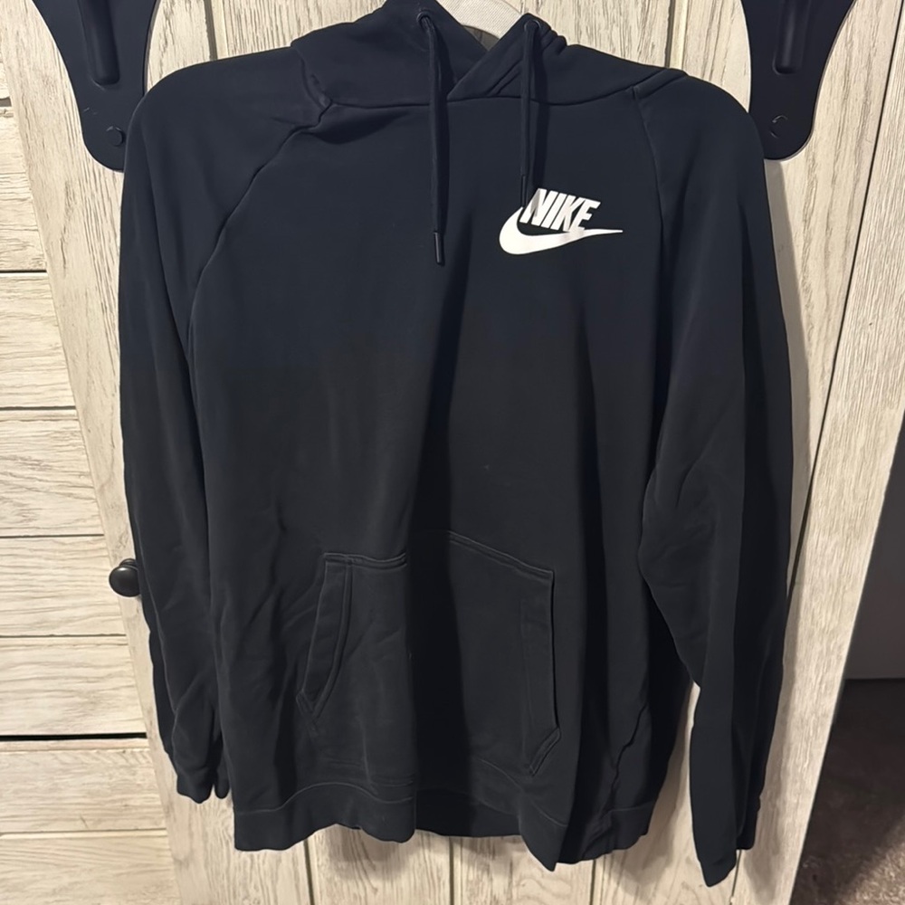 Nike Black and White Hoodie